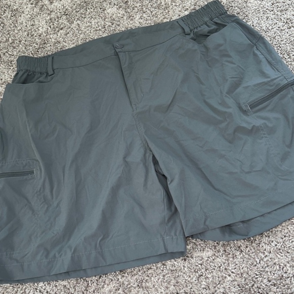 Viodia size XXL gray outdoor shorts‎ zipper pockets lightweight men's